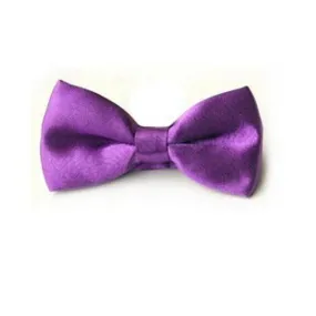 Maroon & Purple Bow Tie Necktie for Kids