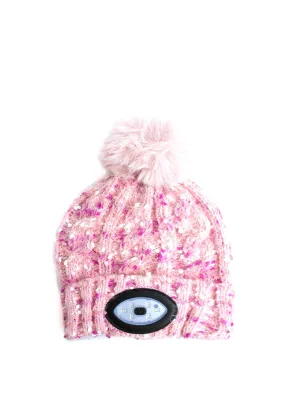 Brandwell Something Special Kids Knit LED Hat, Pink