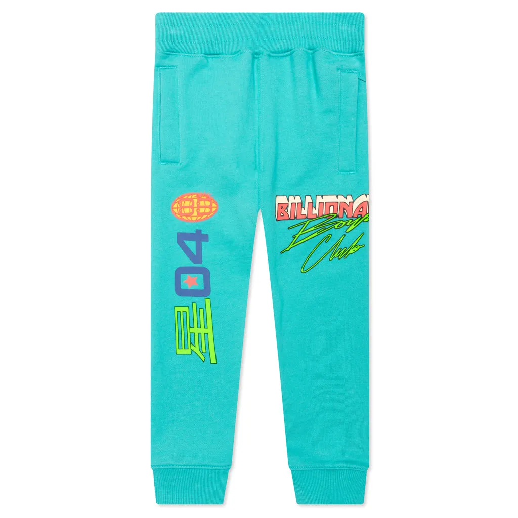 Kids Bright Aqua Sweatpants BB Circuit