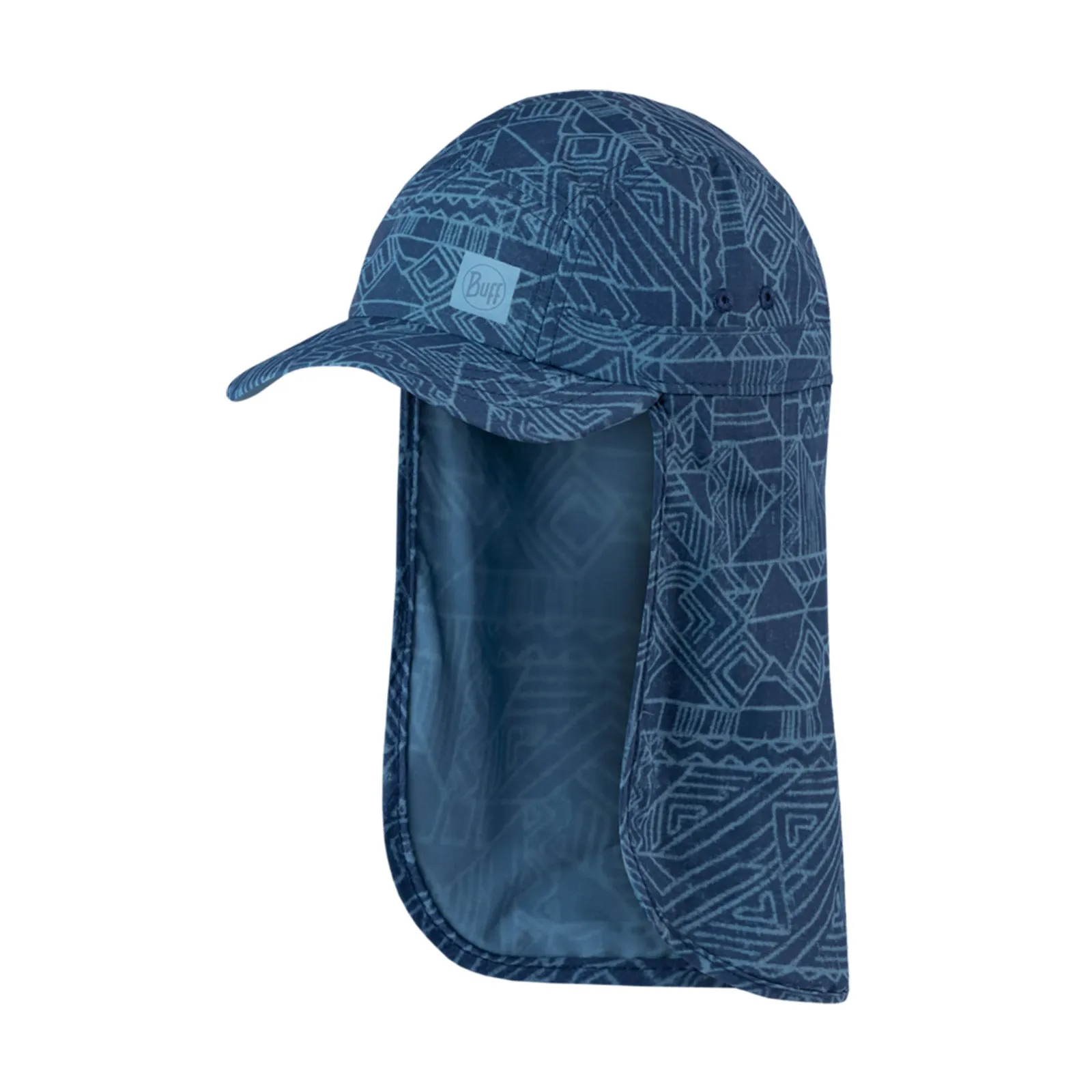 Buff Kids Beach Summer Sun Walking Hiking UPF 50 Sahara Cap - Night Blue