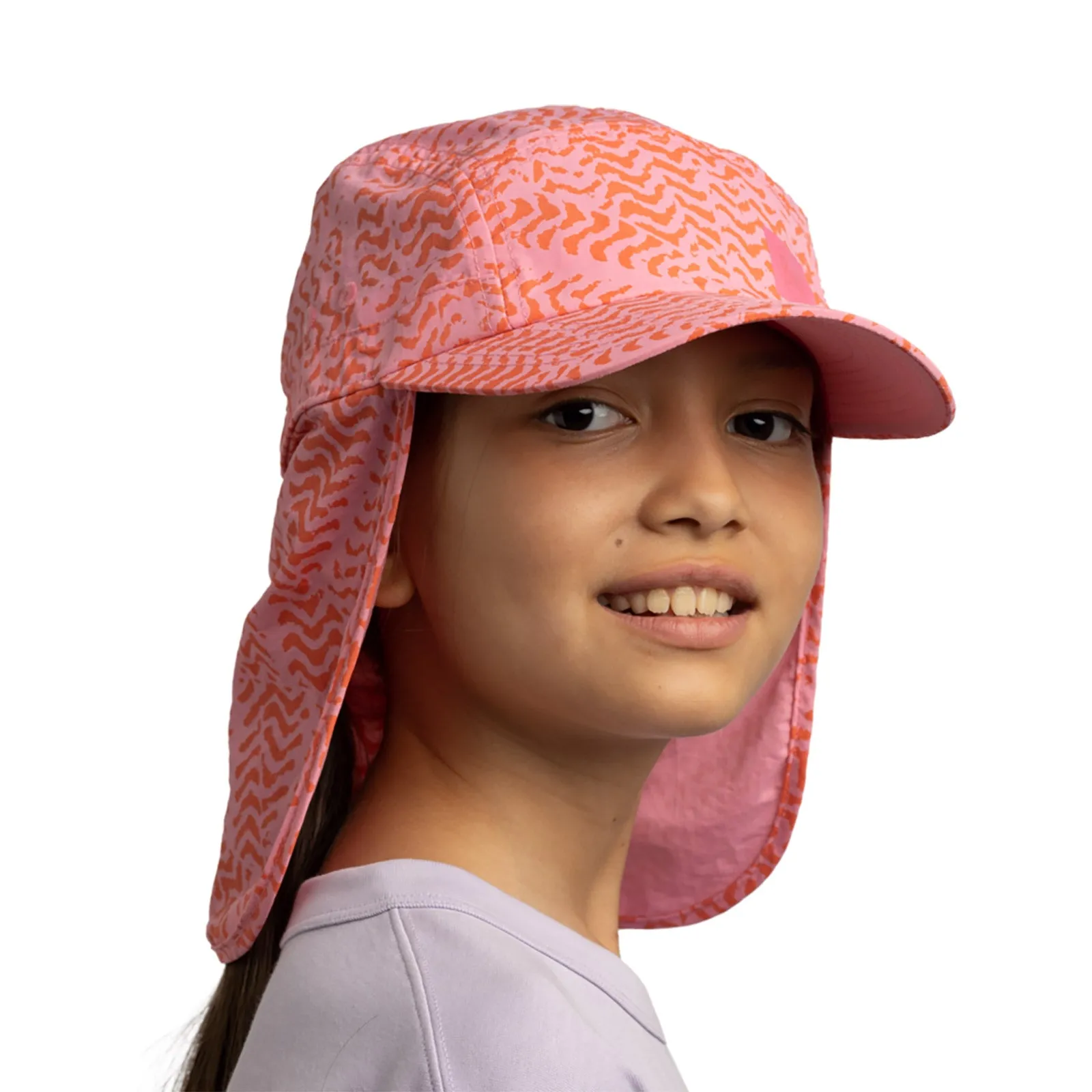 Buff Kids Girls Beach Summer Sun Walking Hiking UPF 50 Sahara Cap - Fuchsia