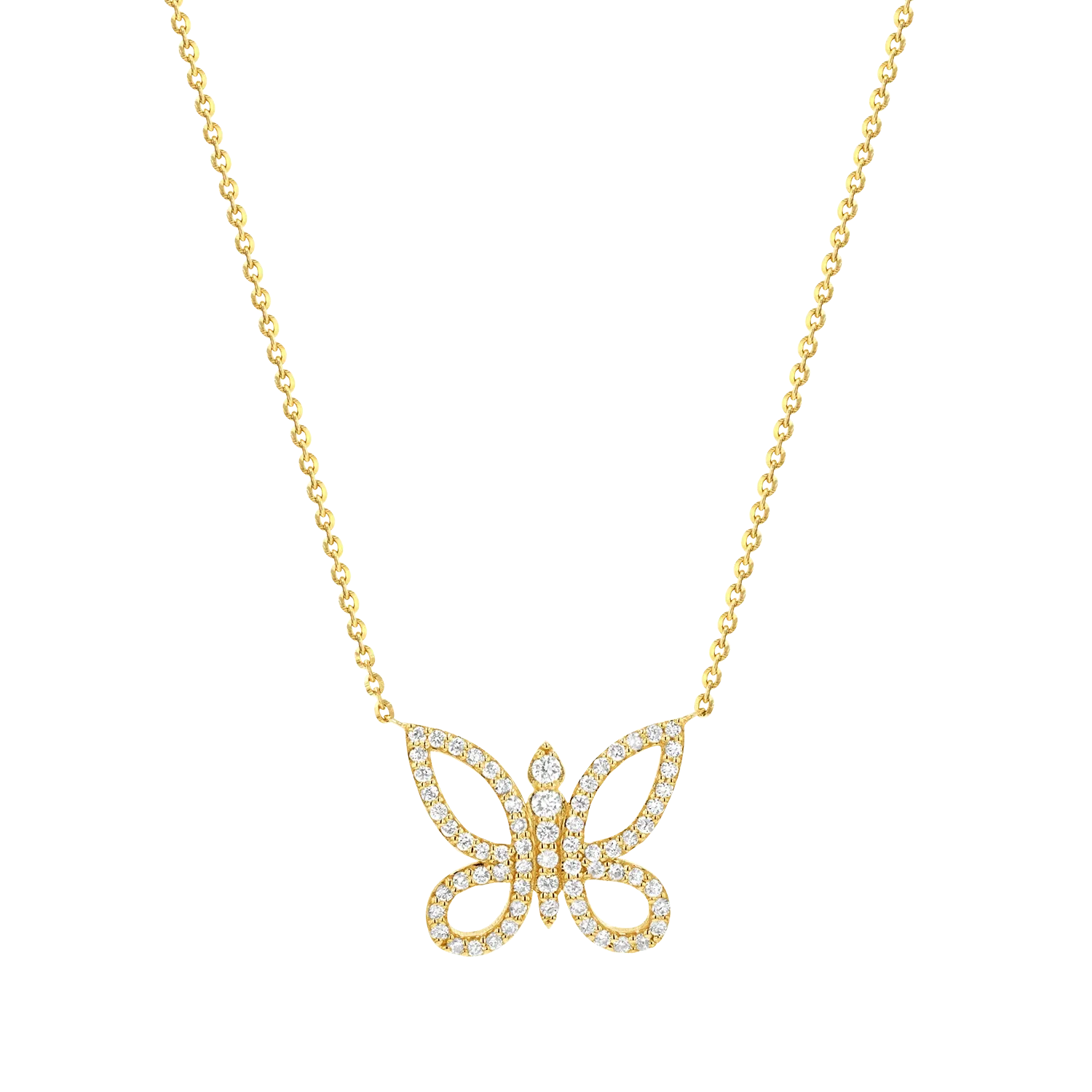 Diamond Butterfly Necklace