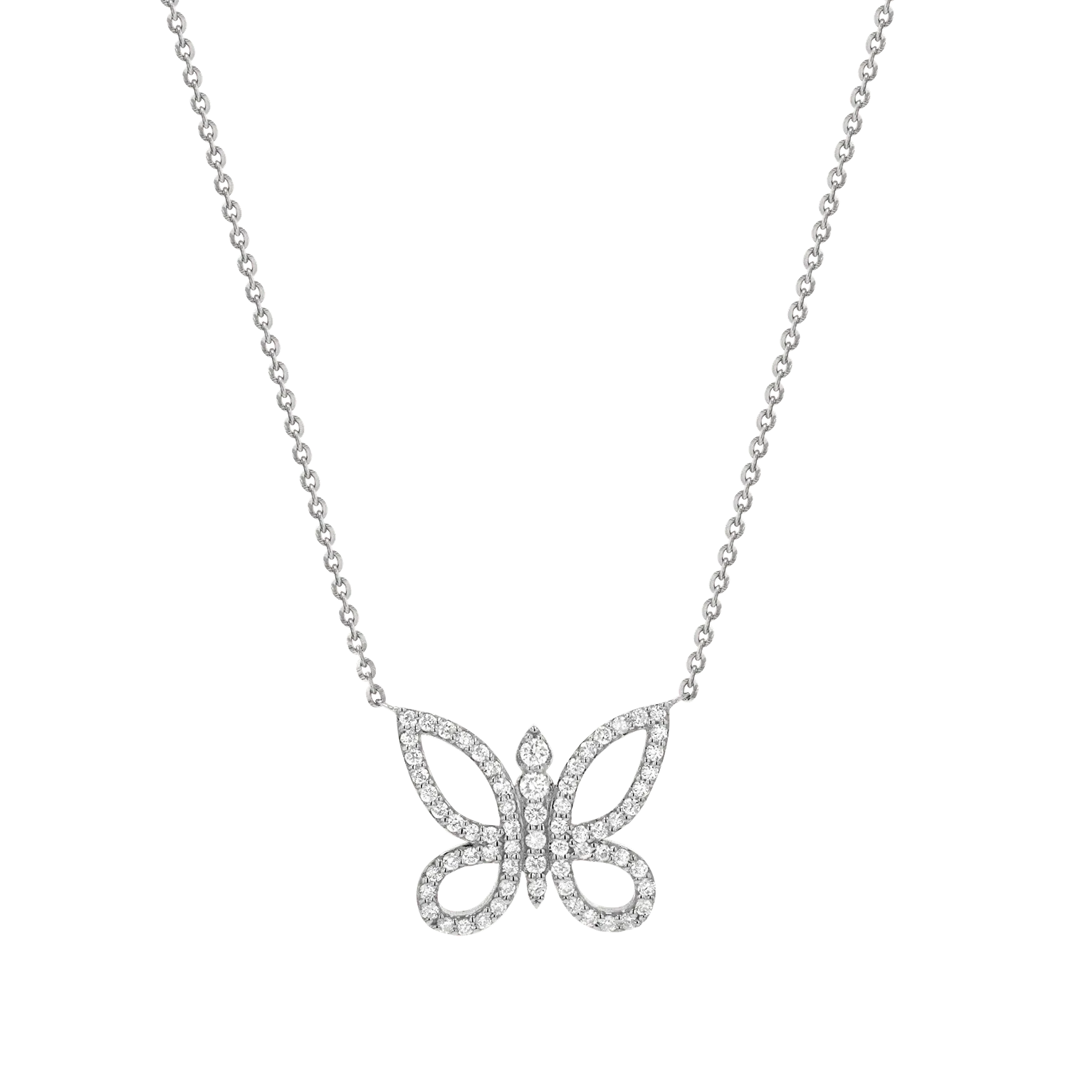 Diamond Butterfly Necklace