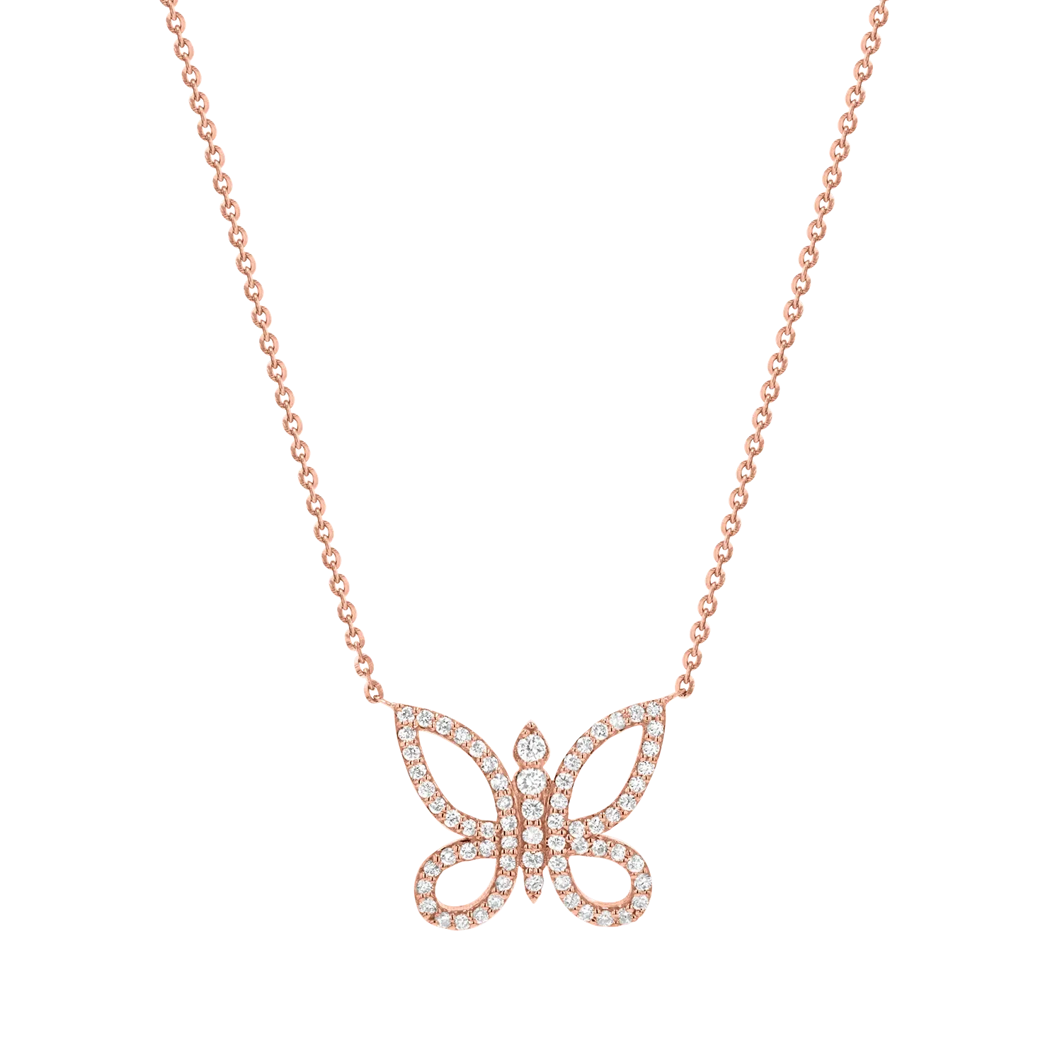 Diamond Butterfly Necklace