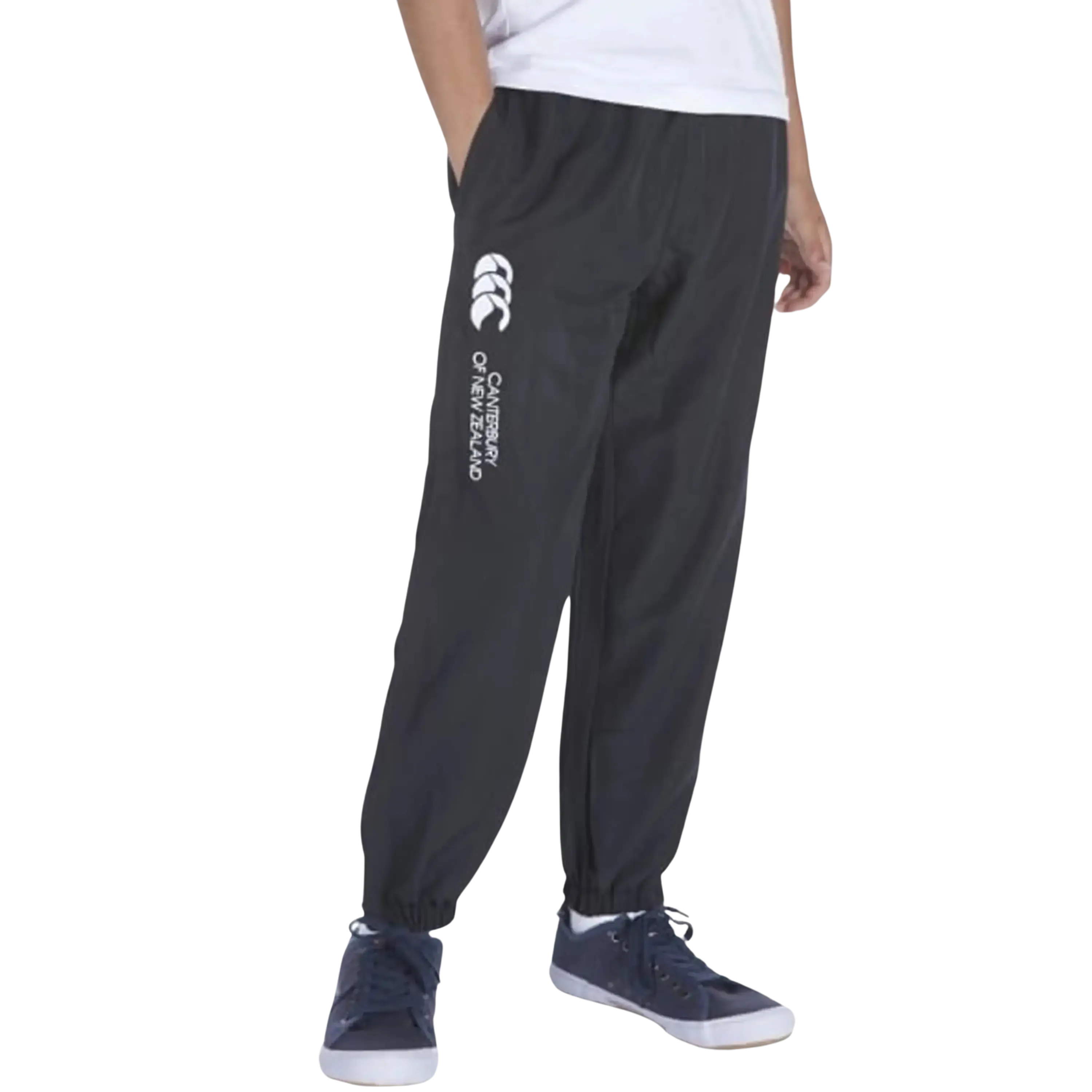 Canterbury Cuffed Hem Stadium Pants for Kids in Black