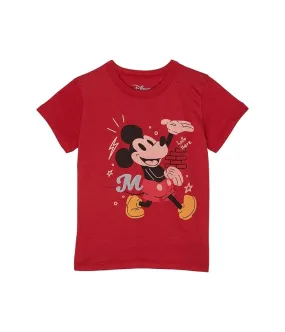 Chaser Kids Mickey Mouse - Mickey Cloud Jersey Short Sleeve Tee (Toddler/Little Kids)