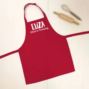 Chef In Training Personalised Kids Apron