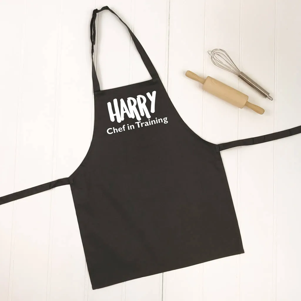 Chef In Training Personalised Kids Apron