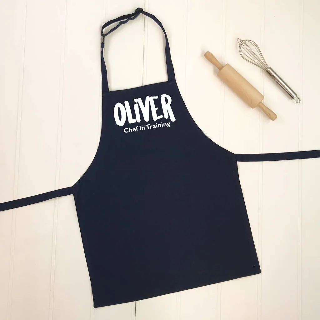 Chef In Training Personalised Kids Apron