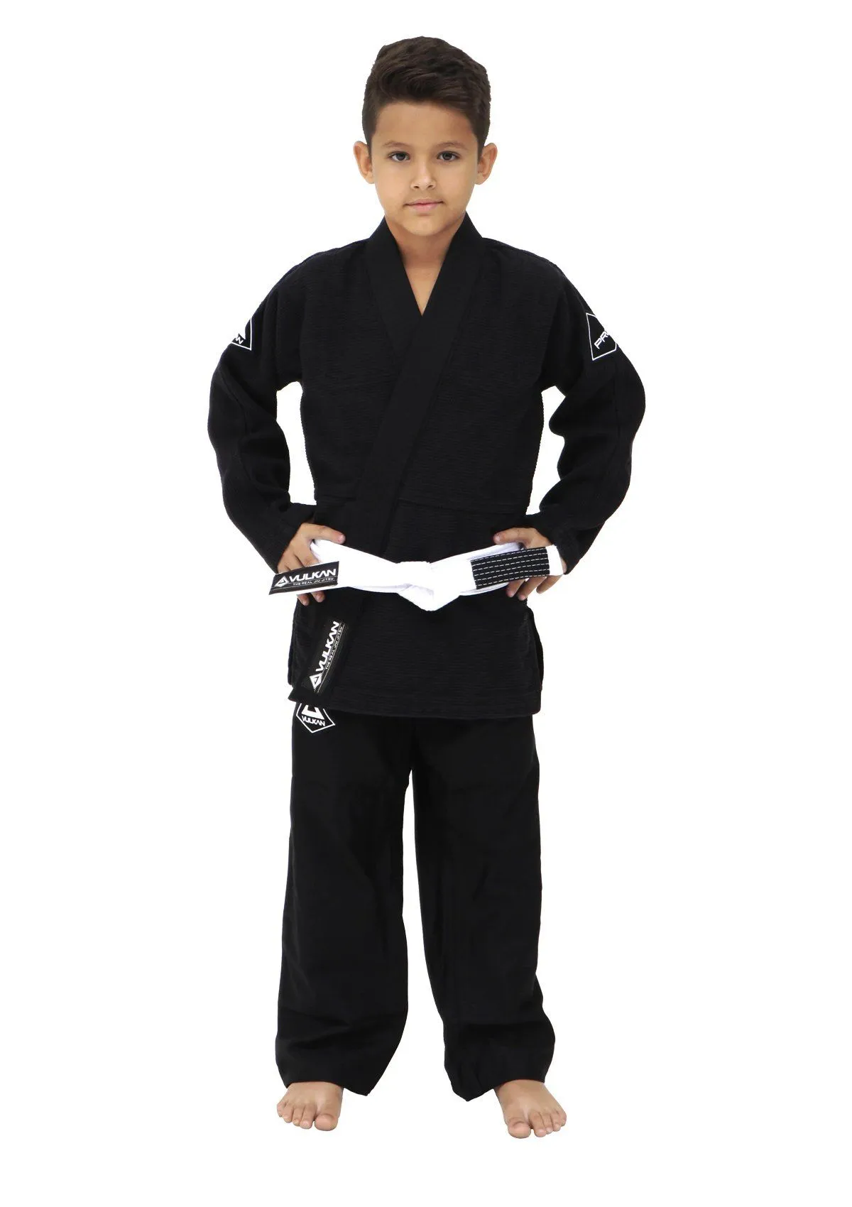 Youth Black Jiu-Jitsu Gi by PRO EVOLUTION KIDS