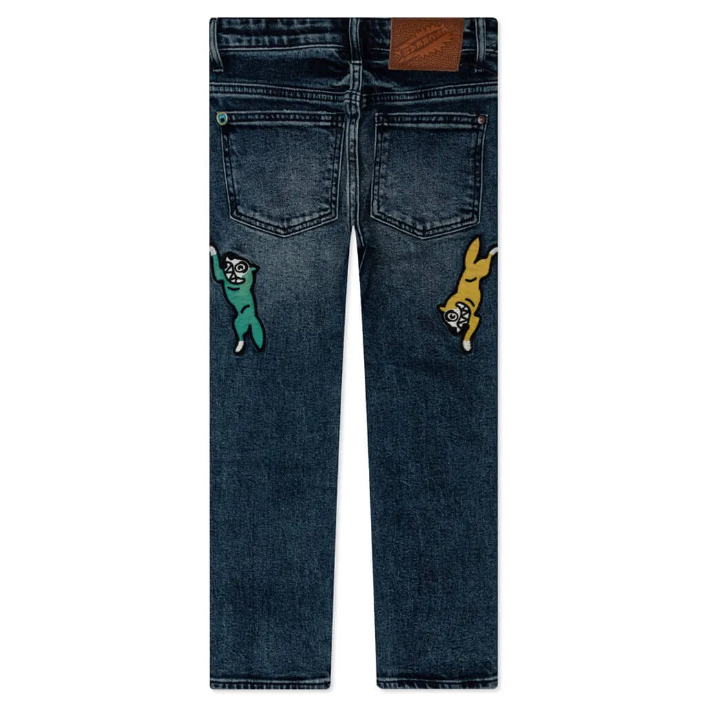 Light Blue Denim Kids Scoops Jean