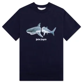 Navy Blue Kids Shark Tee