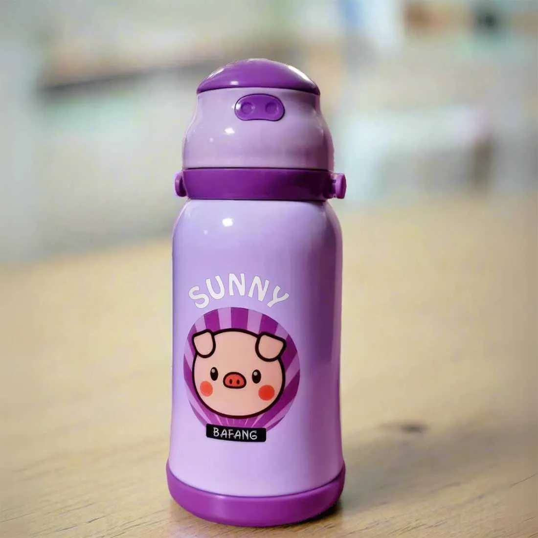 Childrens Personalised Drink Bottles with Name Sipper Bottle for Kids