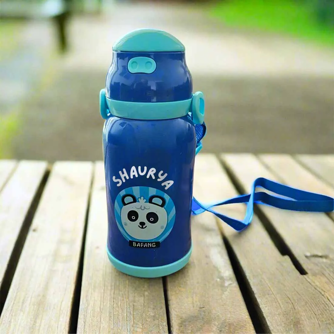 Childrens Personalized Water Bottle with Printed Name-Sipper Bottle for Kids