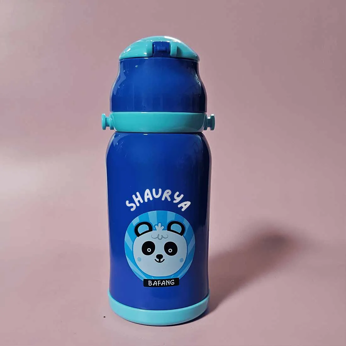 Childrens Personalized Water Bottle with Printed Name-Sipper Bottle for Kids