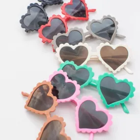 Heart-Shaped Sunglasses for Kids