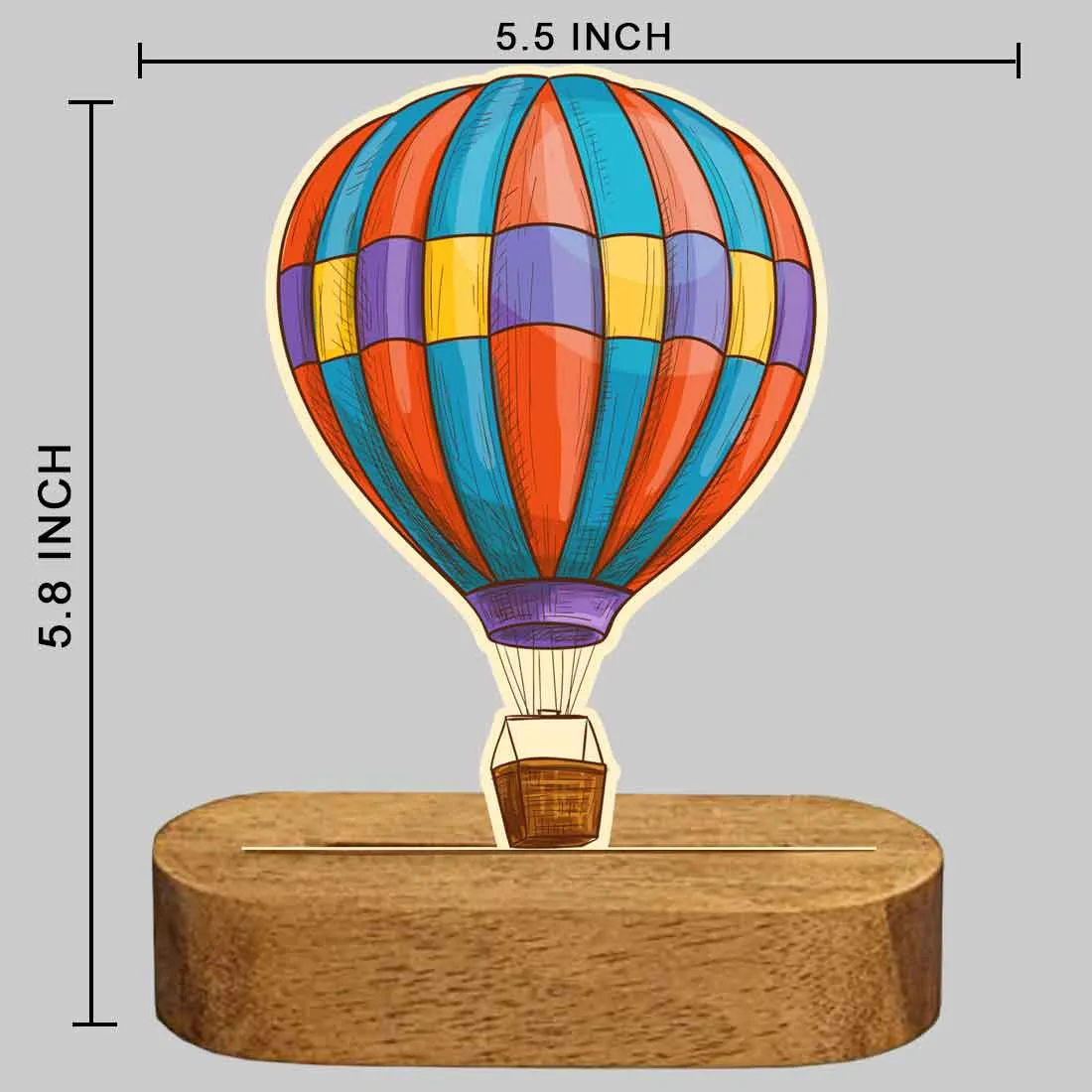 Childs Night Light for Bedroom Beautiful Hot-air Balloon Design LED Lamp for Kids