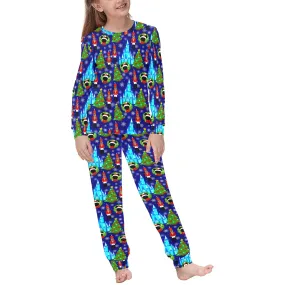 Christmas Castles Kids' Long Sleeve Pajama Set