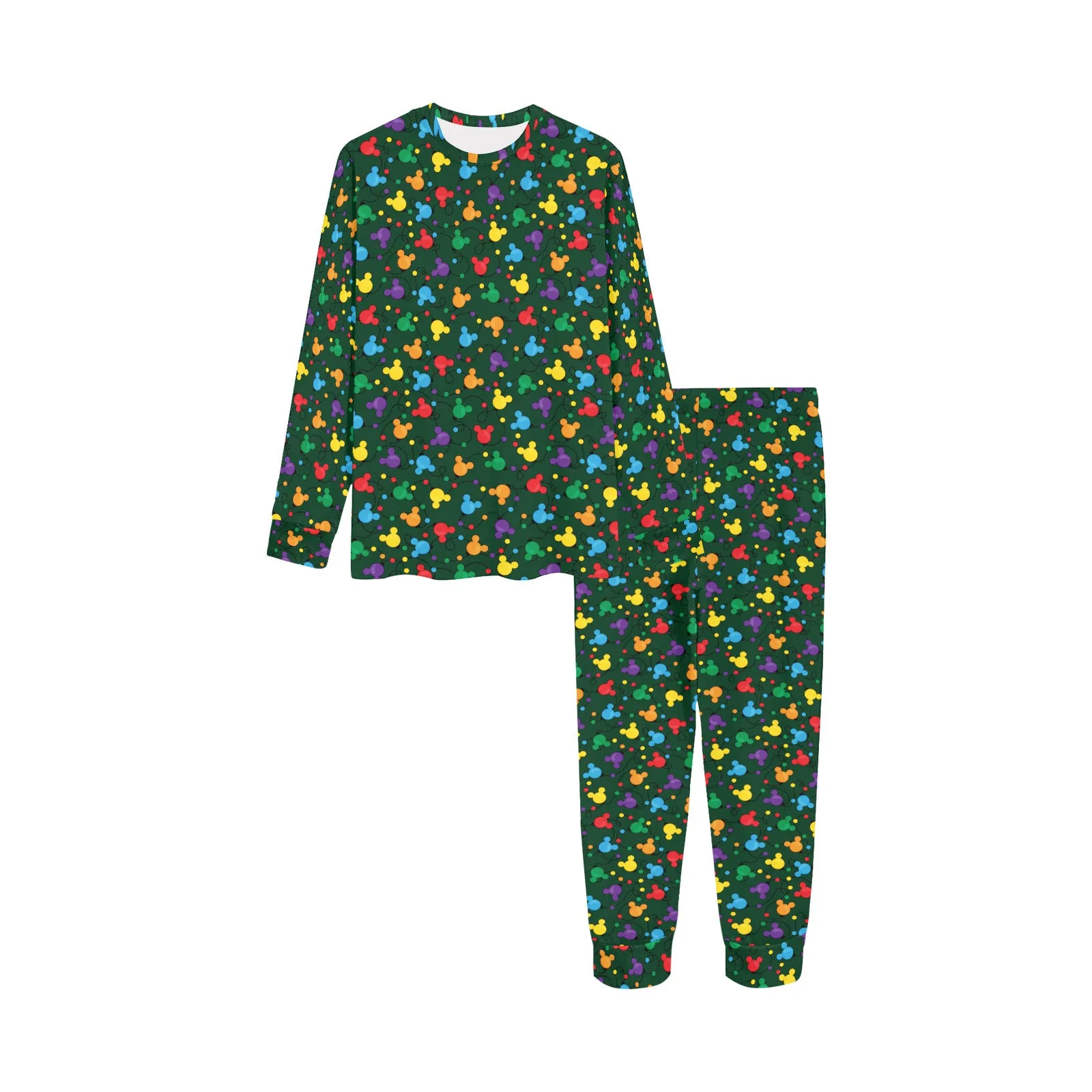 Christmas Lights Kids' Long Sleeve Pajama Set