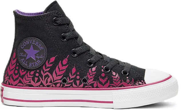 Converse Kids Chuck Taylor All Star Hi Top Frozen 2 Anna Black/Pink