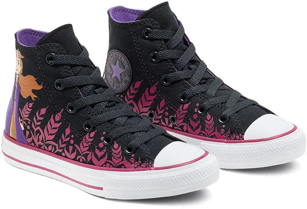 Converse Kids Chuck Taylor All Star Hi Top Frozen 2 Anna Black/Pink