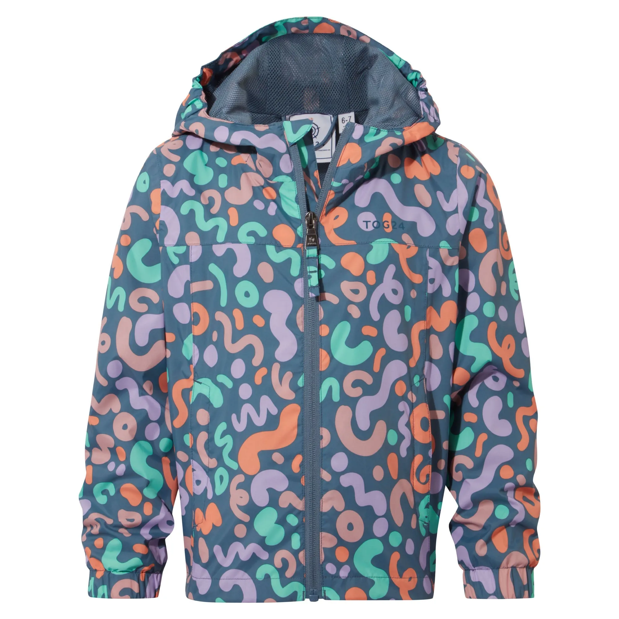 Copley Kids Waterproof Jacket - Blue Swirl Print