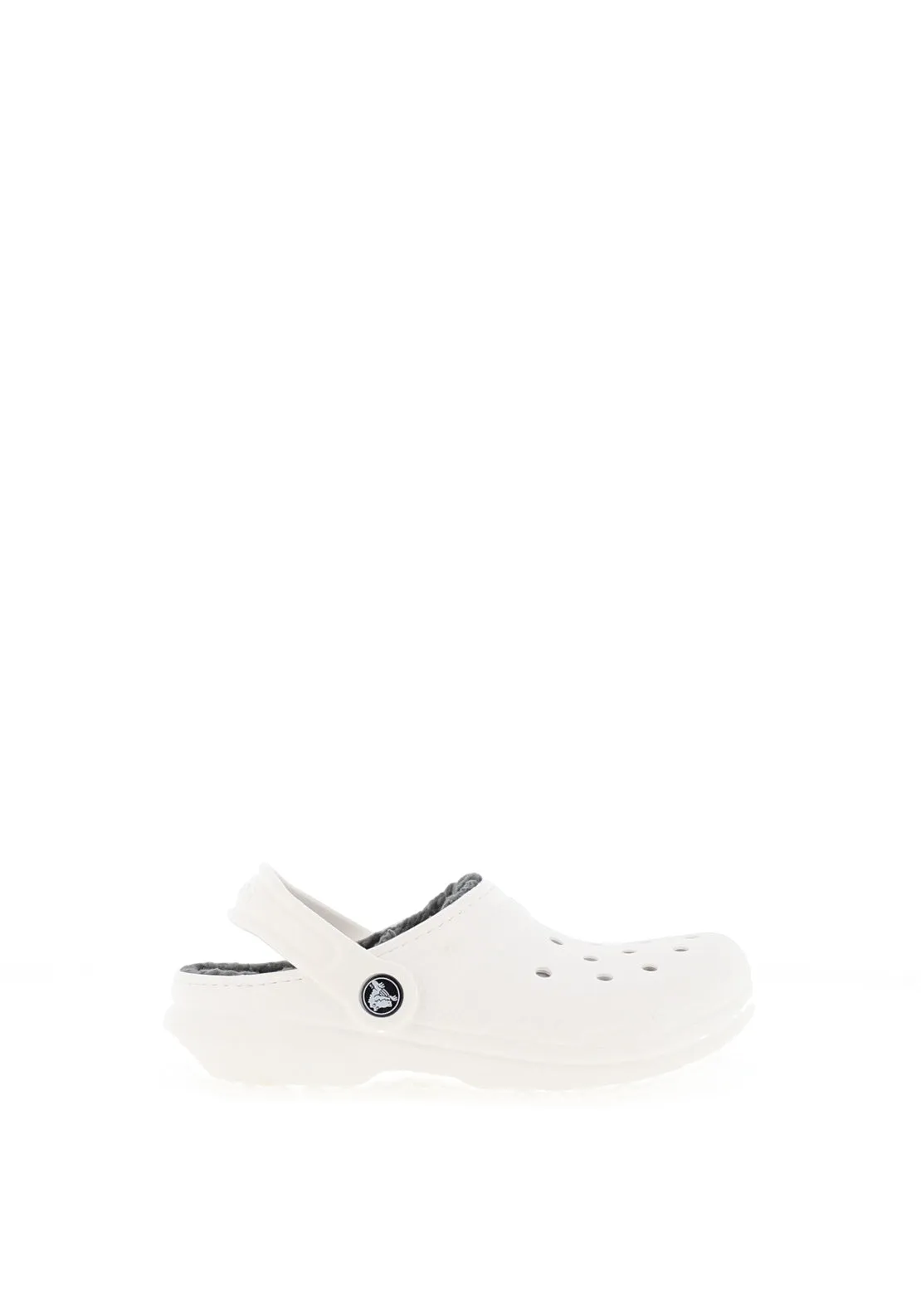 Crocs Kids Classic Lined Clog, White