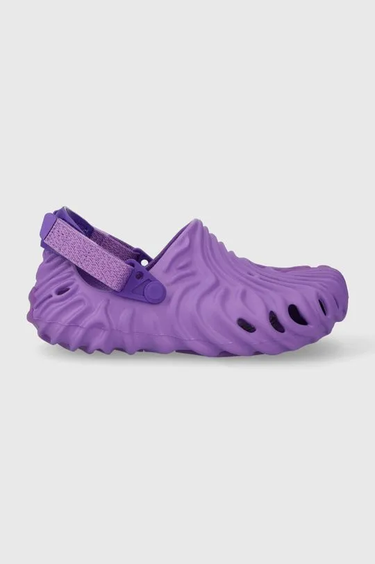 Crocs kids' sliders Salehe Bembury x The Pollex Clog women's violet color