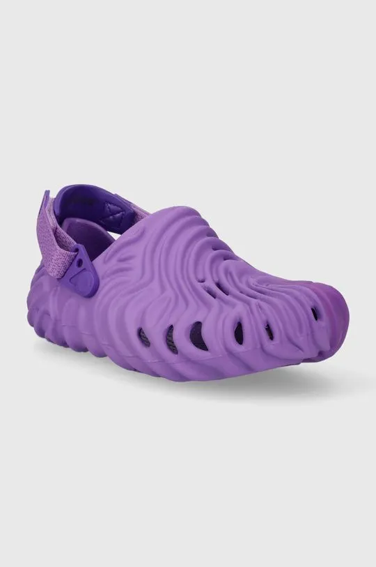 Crocs kids' sliders Salehe Bembury x The Pollex Clog women's violet color