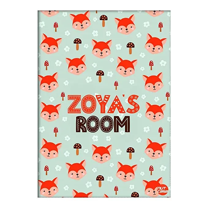 Customised Wall Decal Stickers for Kids Bedroom - Cute Fox Faces