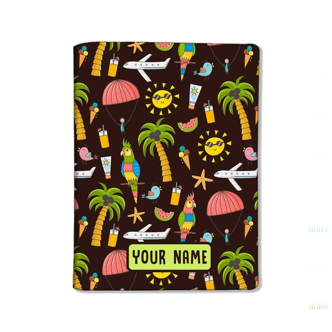 Customized Passport Cover and Luggage Tag Set for Kids - Summer Time