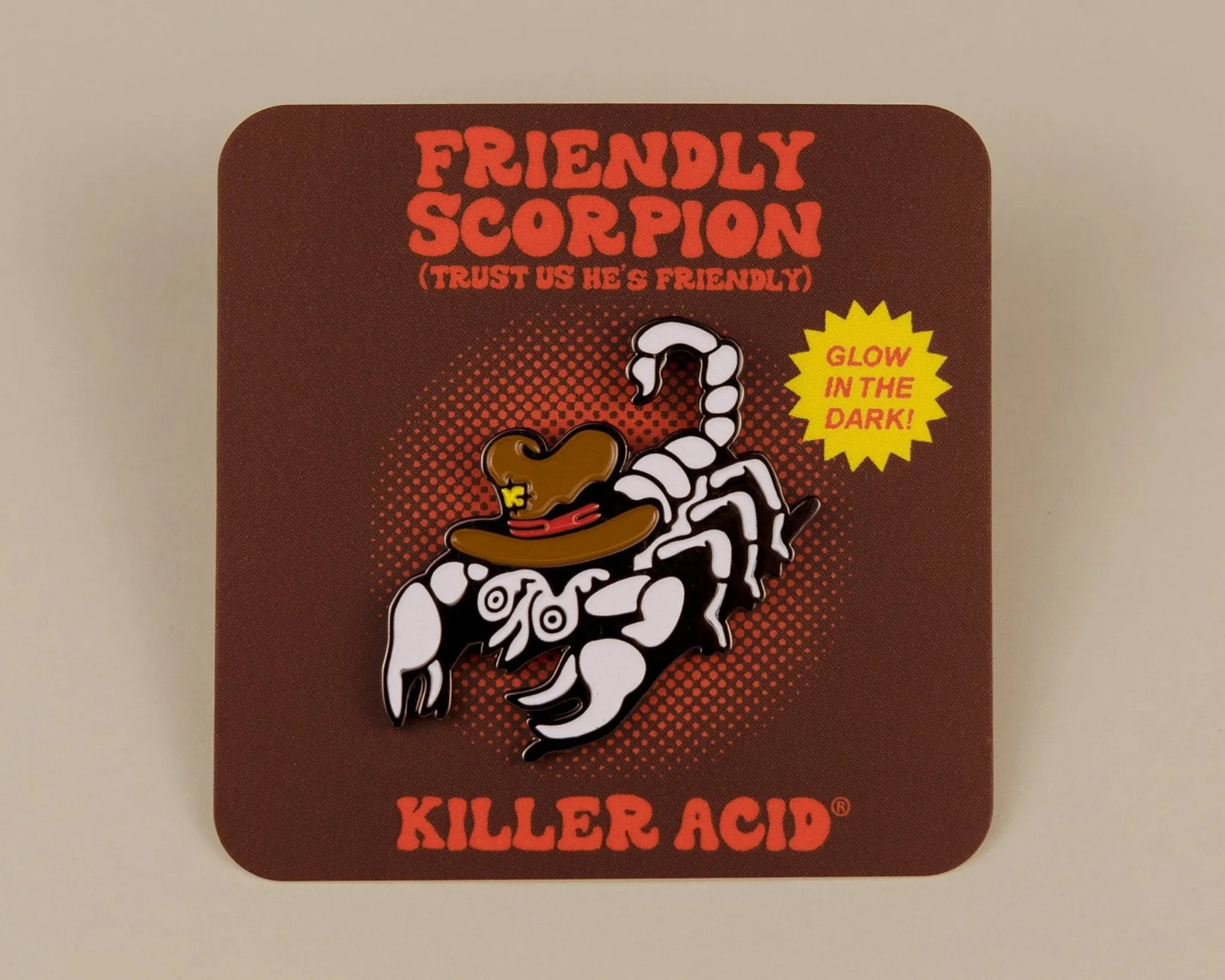 Cute Scorpion Enamel Badge