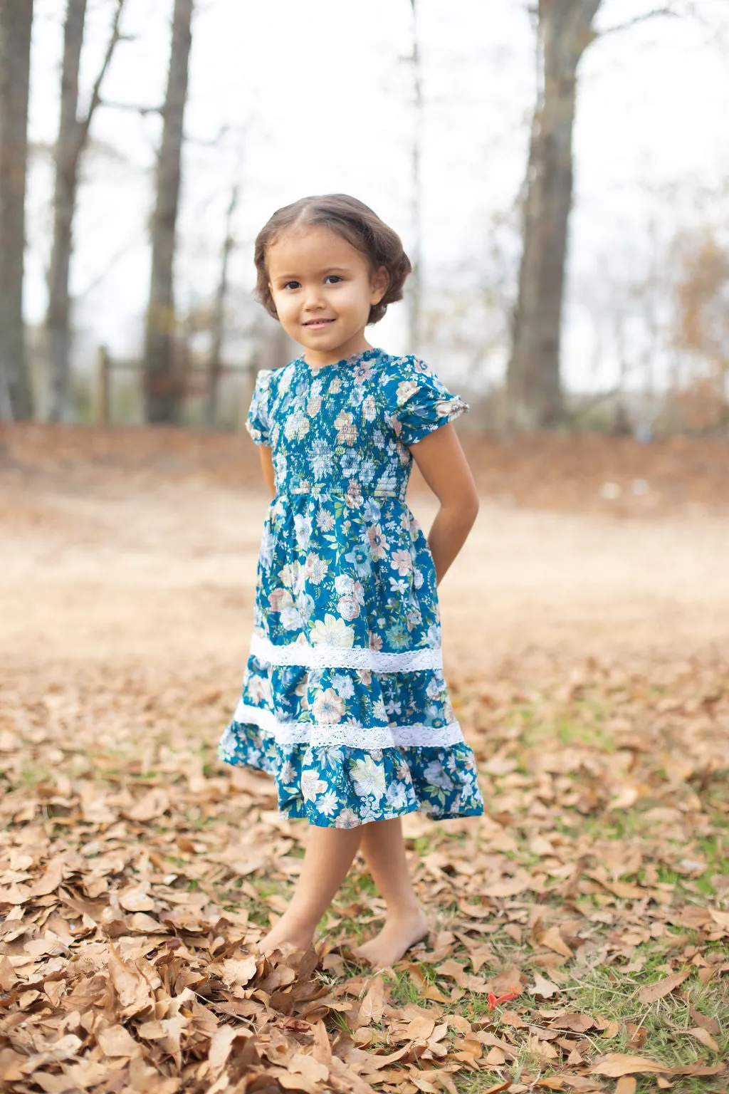 Dark Blue Isla Dress for Children