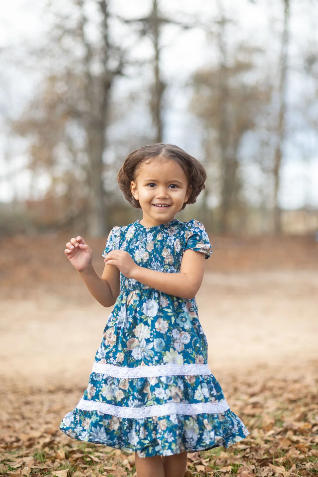 Dark Blue Isla Dress for Children