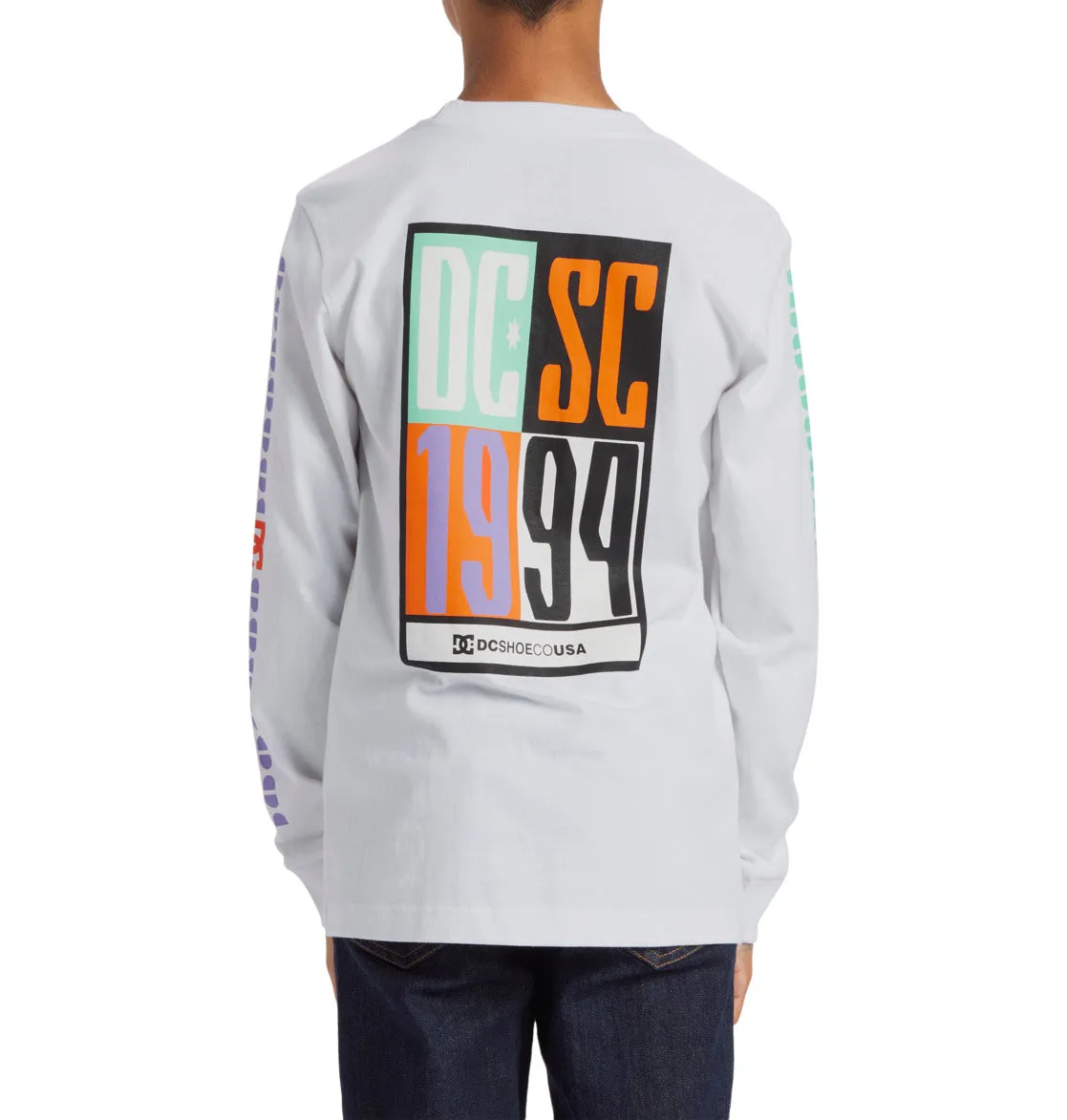 DC Shoes Kids Sportster Long Sleeve Crew Neck T-Shirt