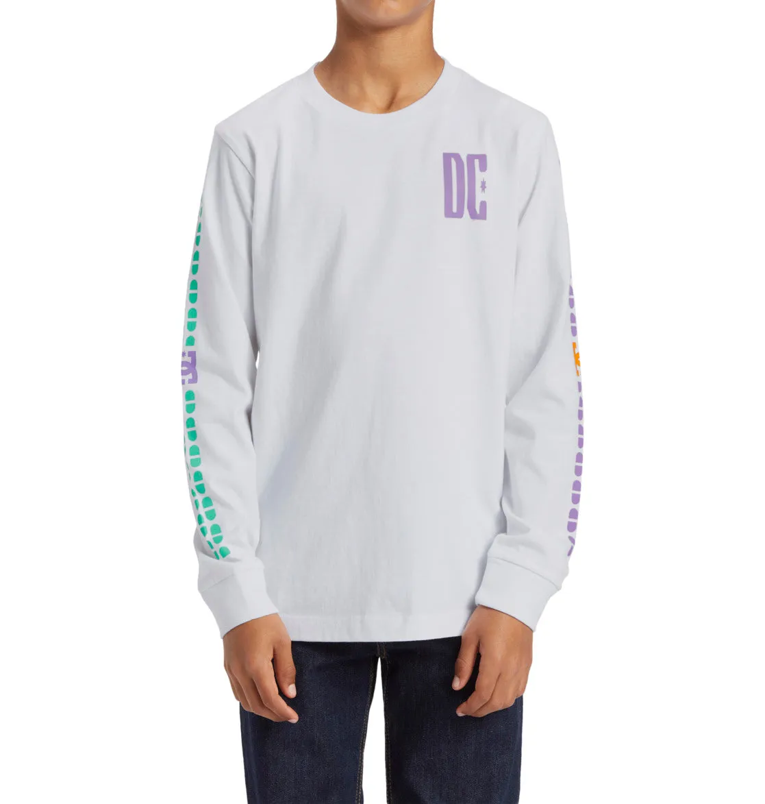 DC Shoes Kids Sportster Long Sleeve Crew Neck T-Shirt