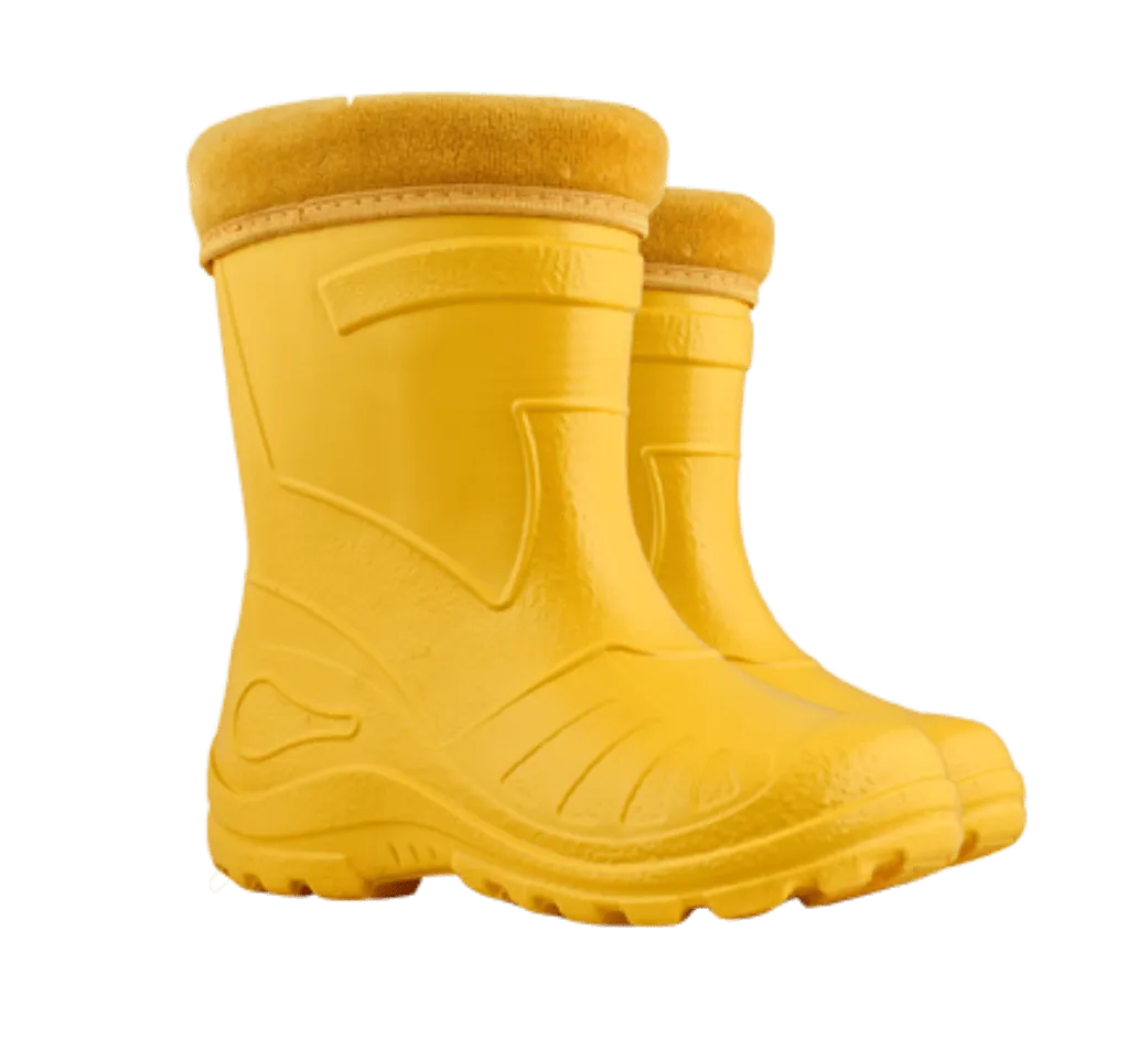 Demar Kids' Lightweight Gumboots, Otter, Yellow