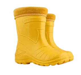 Demar Kids' Lightweight Gumboots, Otter, Yellow