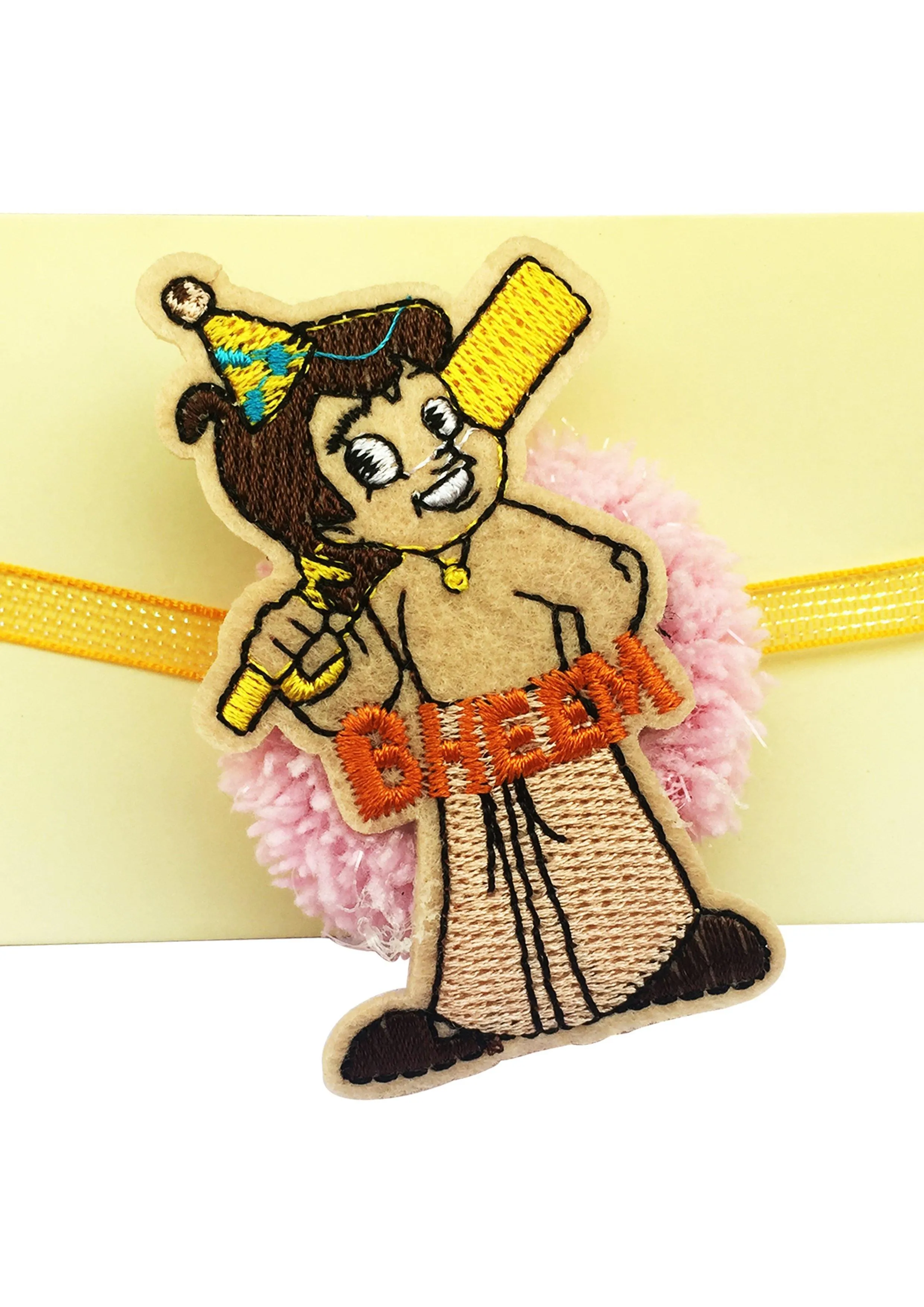 Designer mart rakhi set : 1 Kids Chota bheem Rakhi + 1 Tilak