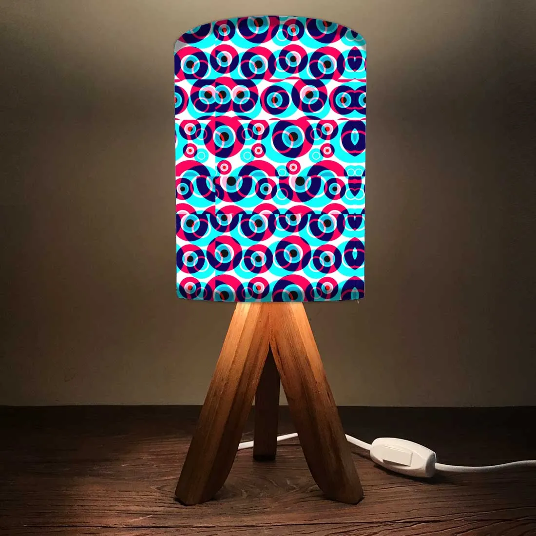 Designer Mini Tripod Table Lamp for Kids Bedroom Study - Evil Eye Protector