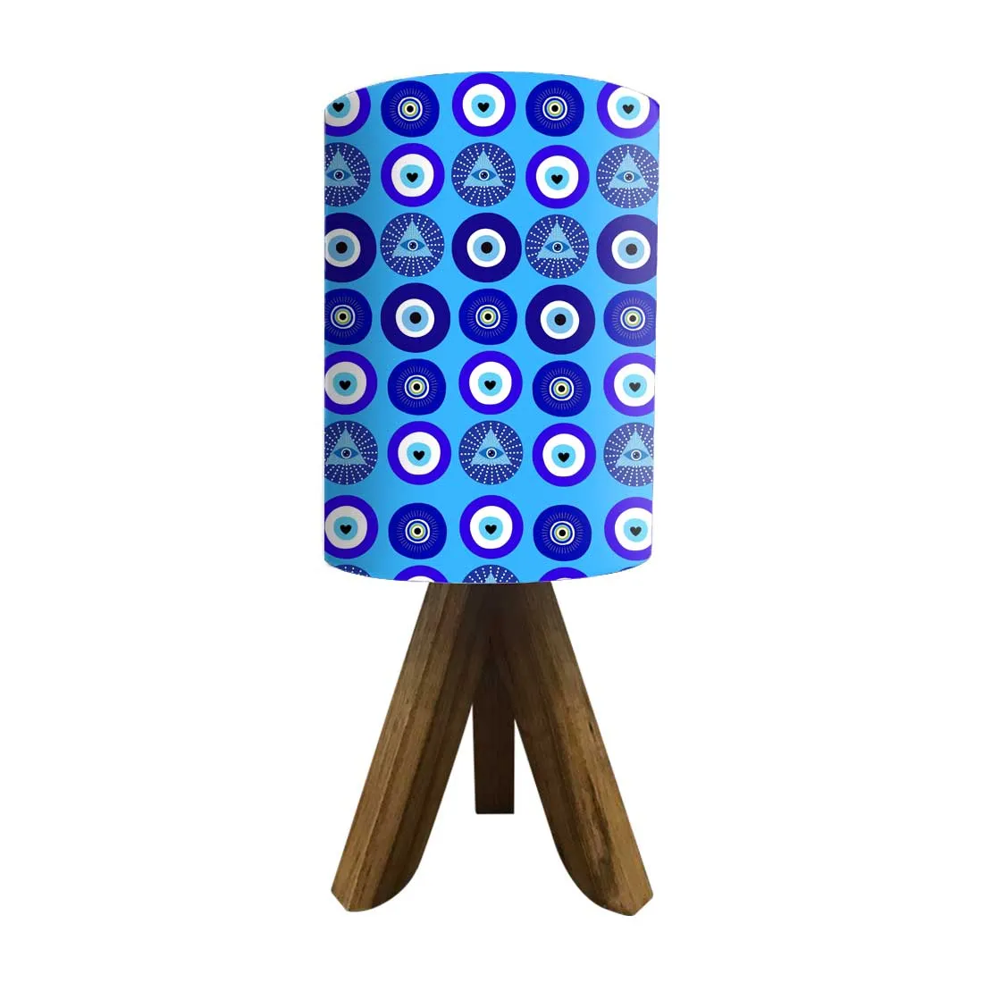 Designer Mini Tripod Table Lamp for Kids Bedroom Study - Evil Eye Protector