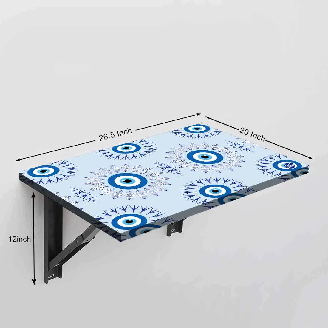 Designer Wall Mounted Foldable Study Table for Kids - Evil Eye Protector