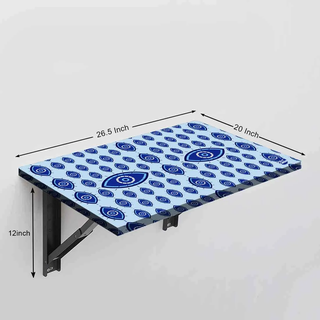 Designer Wall Mounted Foldable Study Table for Kids - Evil Eye Protector