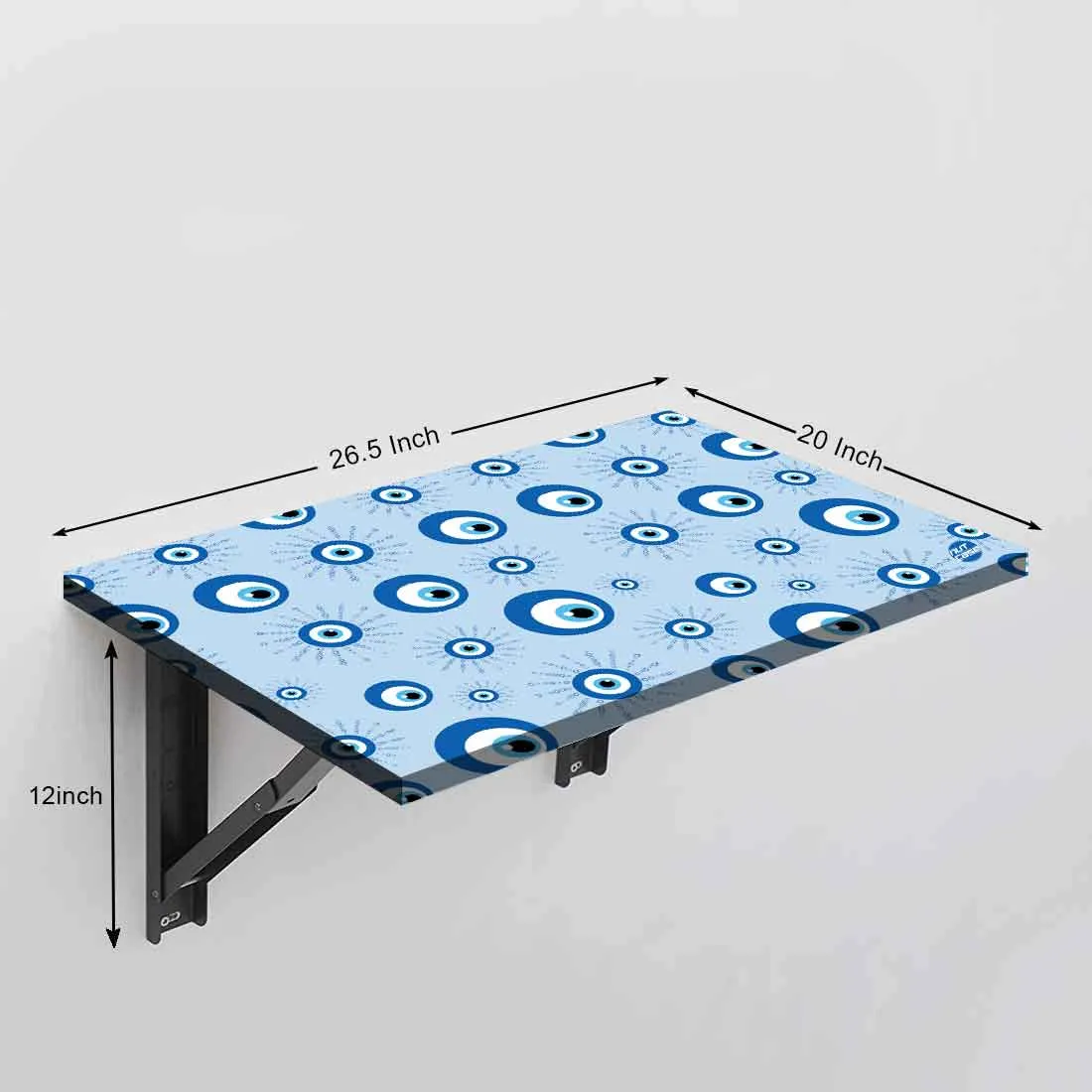 Designer Wall Mounted Foldable Study Table for Kids - Evil Eye Protector