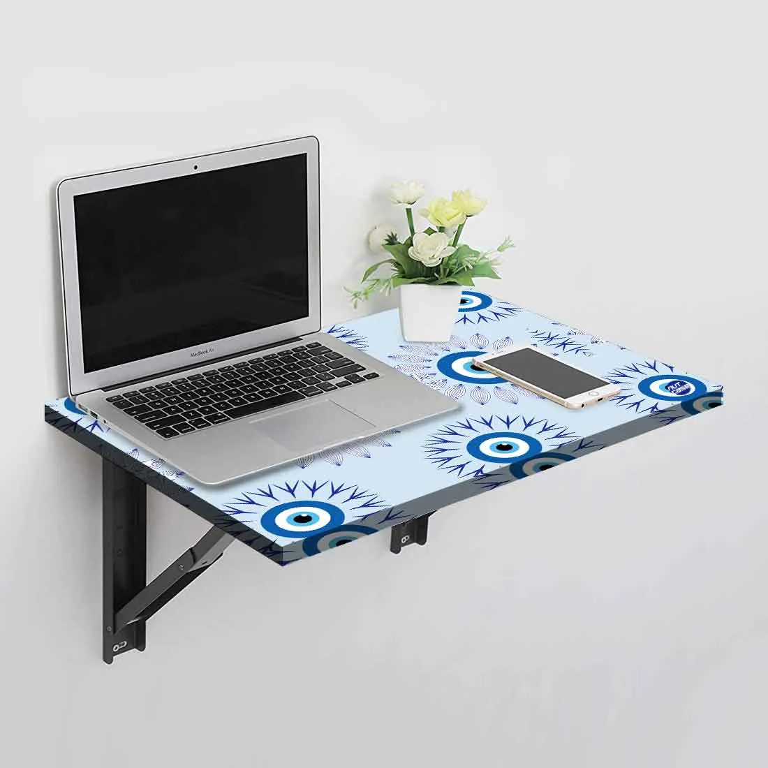 Designer Wall Mounted Foldable Study Table for Kids - Evil Eye Protector