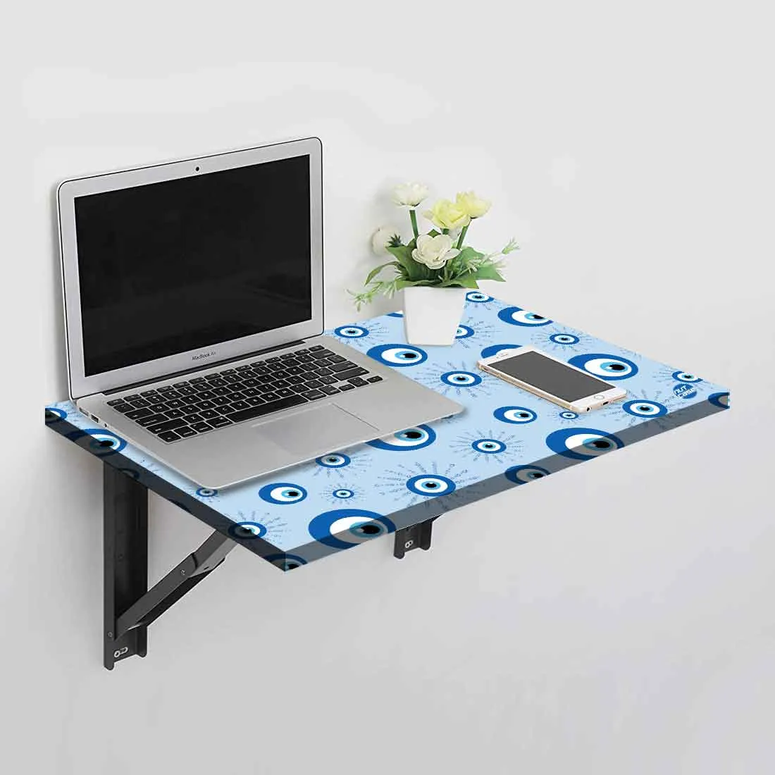 Designer Wall Mounted Foldable Study Table for Kids - Evil Eye Protector