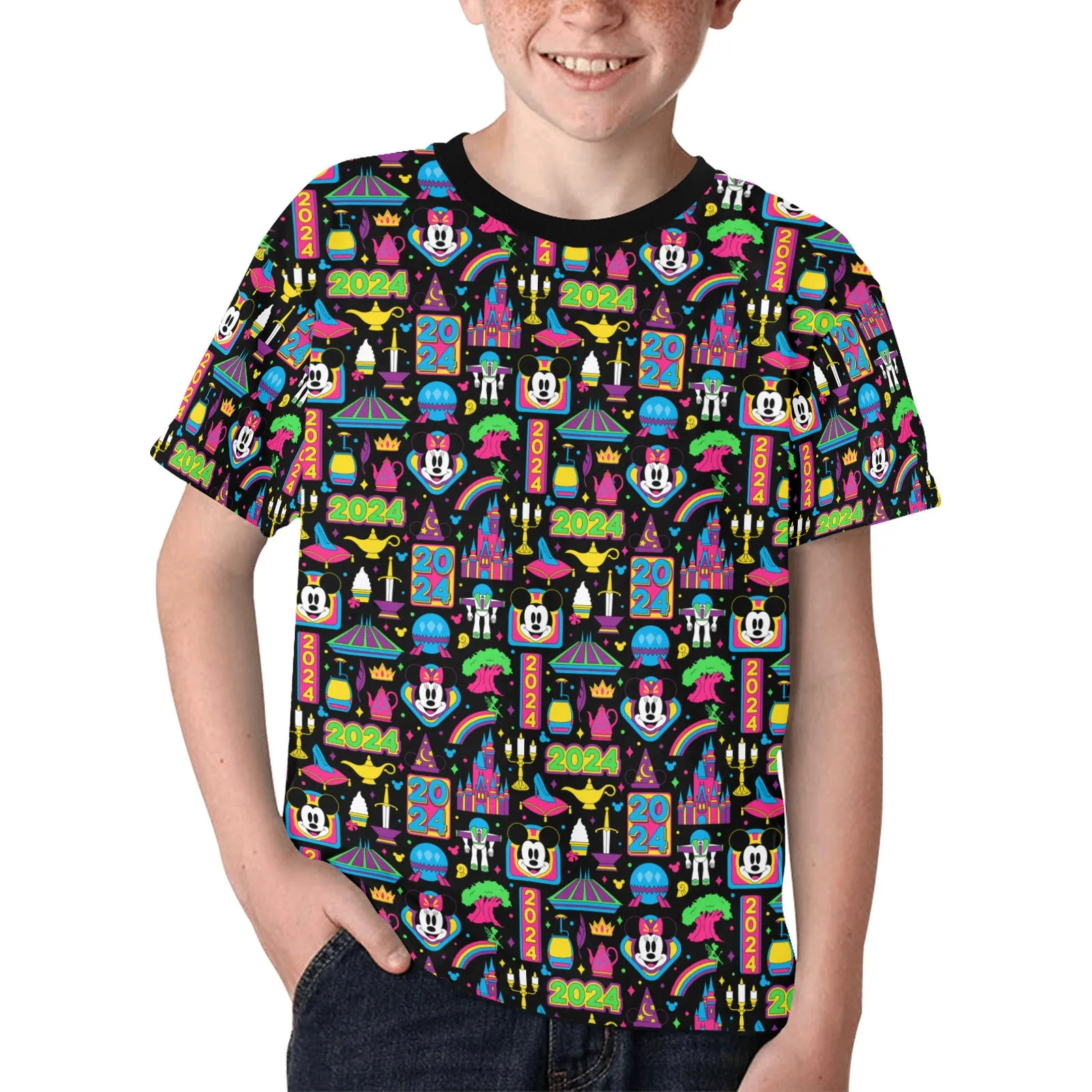 Disney 2024 Dark Kids' T-shirt