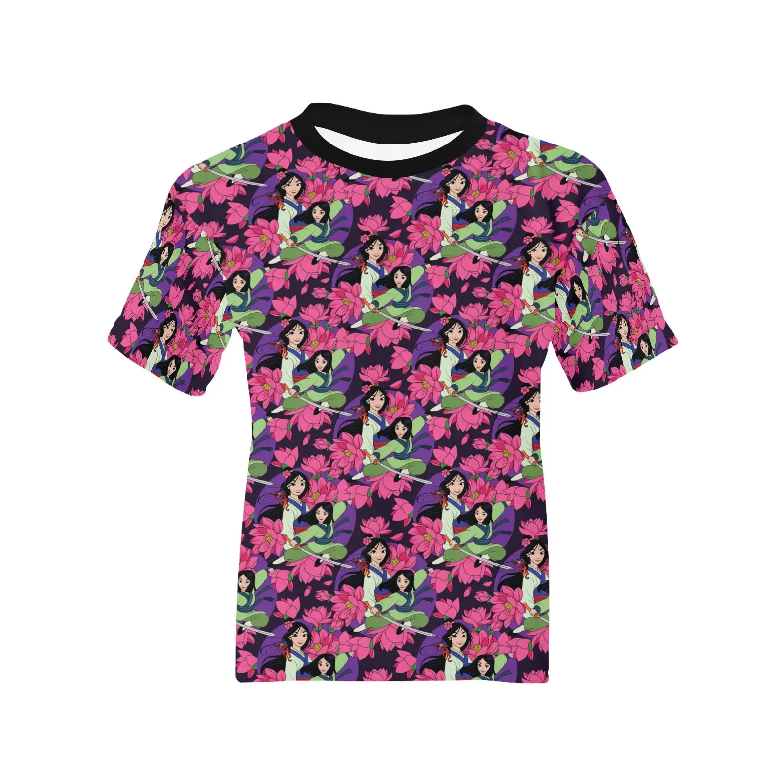 Disney Mulan Blooming Flowers Kids' T-shirt