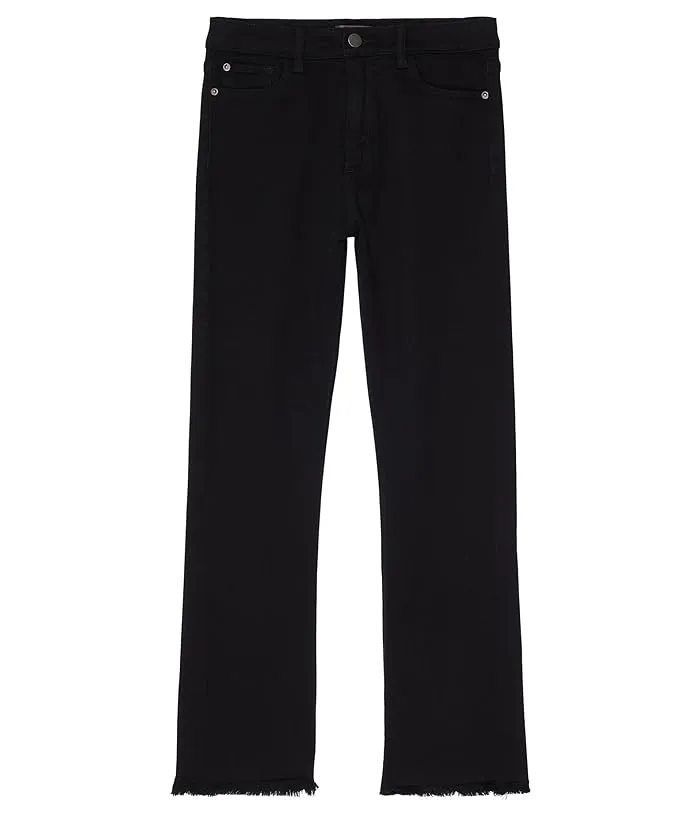 DL1961 Kids Emie High-Rise Straight in Black Peached Raw (Big Kids)