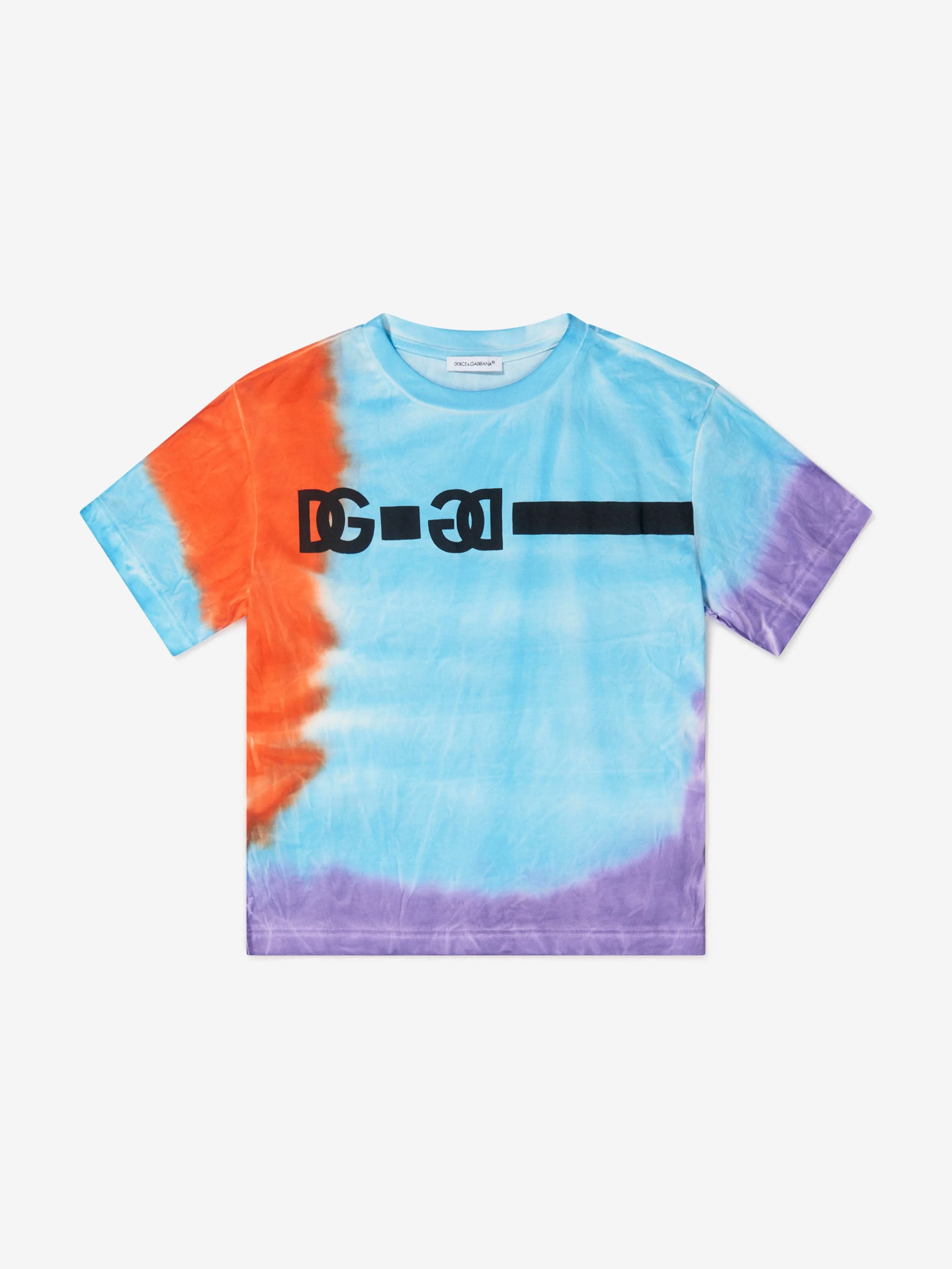 Dolce & Gabbana Kids - Kids Tie-Dye Logo T-Shirt | Childsplay Clothing